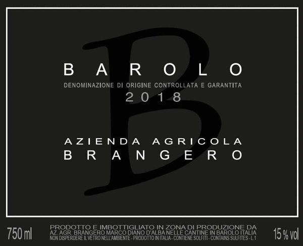 Brangero, Nebbiolo, Barolo, Piedmont, 2019