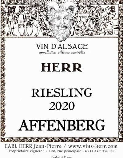 DOMAINE JEAN-PIERRE HERR, RIESLING AFFENBERG 2020