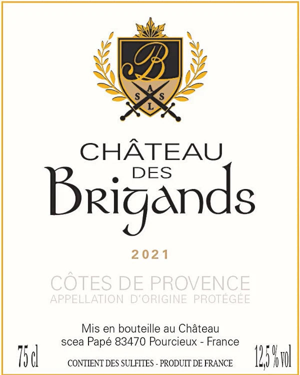 CHÂTEAU DES BRIGANDS, ROSE, CÔTES DE PROVENCE 2021