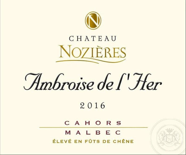 Chateau Nozieres, Ambroise de l'Her 2020