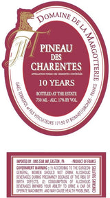 DOMAINE DE LA MARGOTTERIE, PINEAU DES CHARENTES 10 YEARS OLD